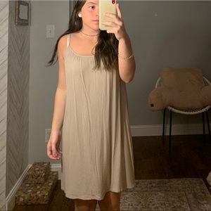 Tan Loose Dress